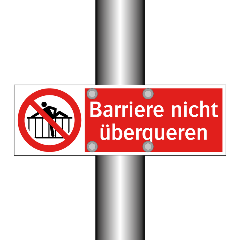 Barriere nicht überqueren