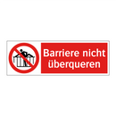 Barriere nicht überqueren