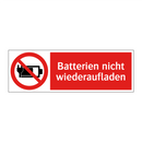 Batterien nicht wiederaufladen