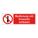 Bedienung mit Krawatte verboten