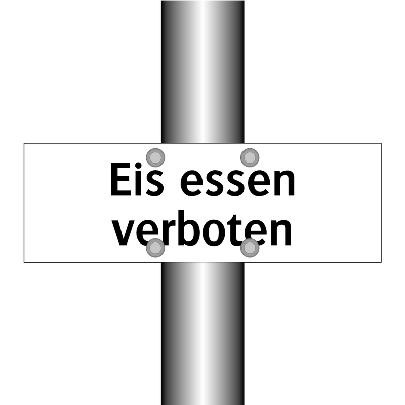 Eis essen verboten