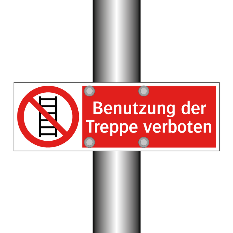 Benutzung der Treppe verboten