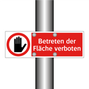 Betreten der Fläche verboten