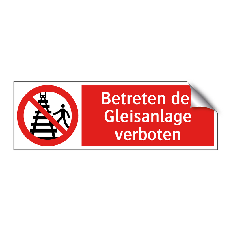 Betreten der Gleisanlage verboten