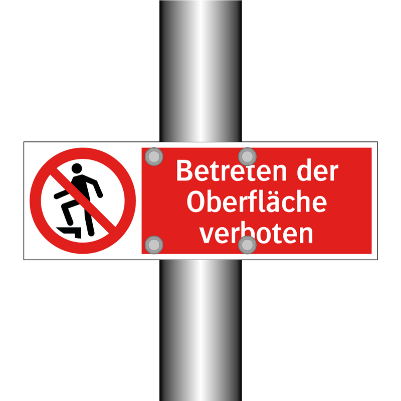 Betreten der Oberfläche verboten