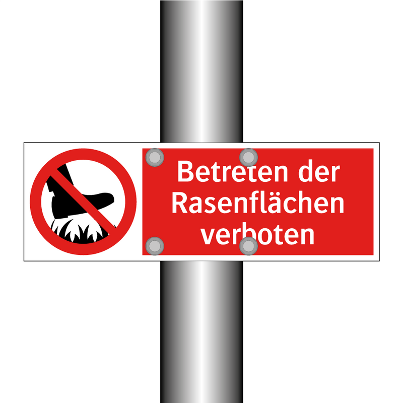 Betreten der Rasenflächen verboten