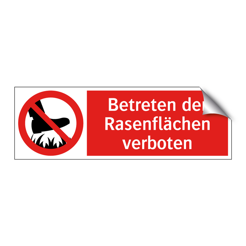 Betreten der Rasenflächen verboten