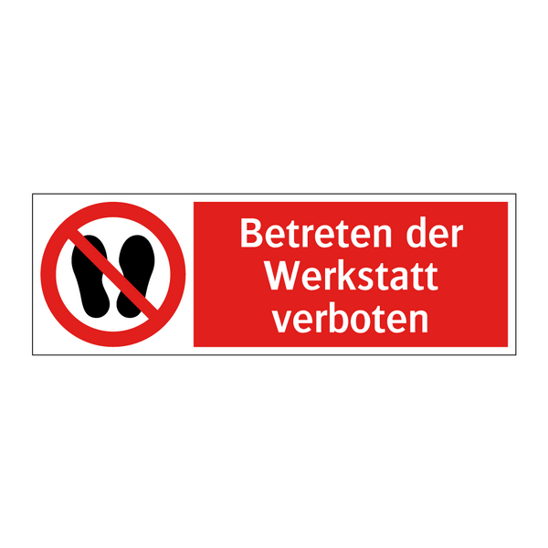 Betreten der Werkstatt verboten