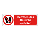 Betreten des Bereichs verboten
