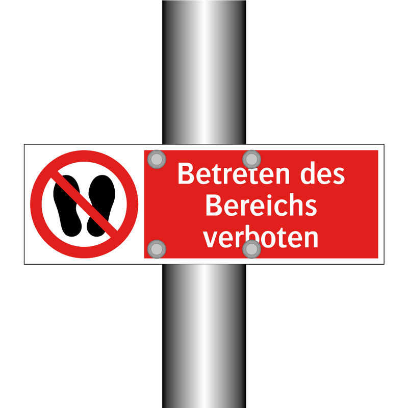 Betreten des Bereichs verboten