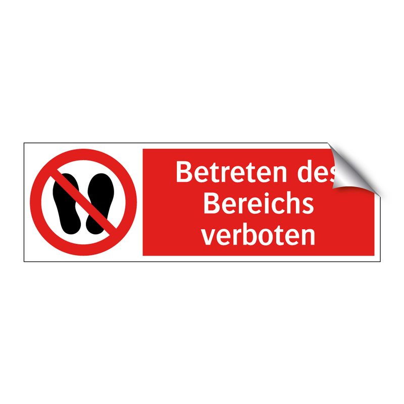 Betreten des Bereichs verboten
