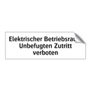 Elektrischer Betriebsraum Unbefugten Zutritt verboten