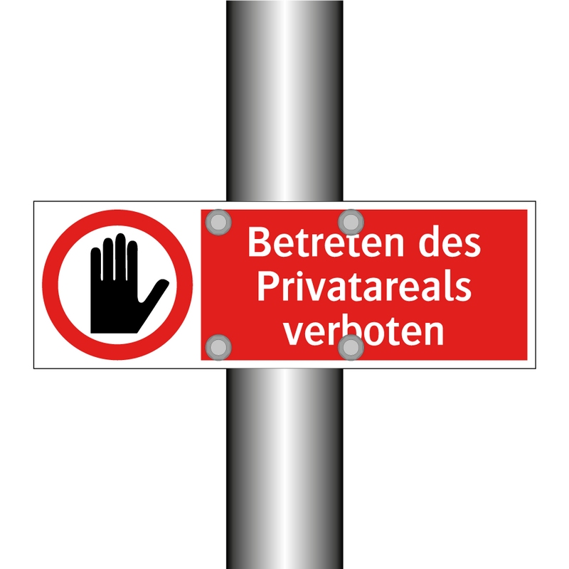 Betreten des Privatareals verboten