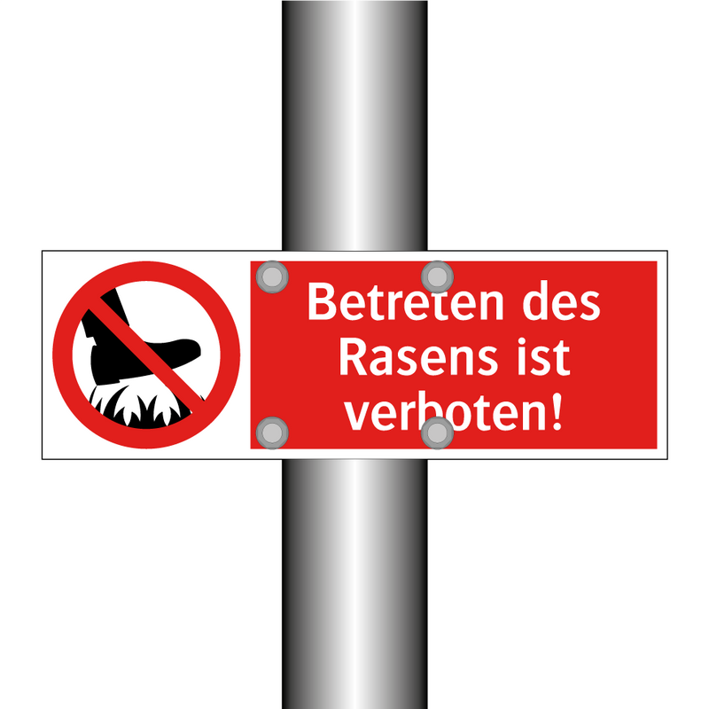 Betreten des Rasens ist verboten!