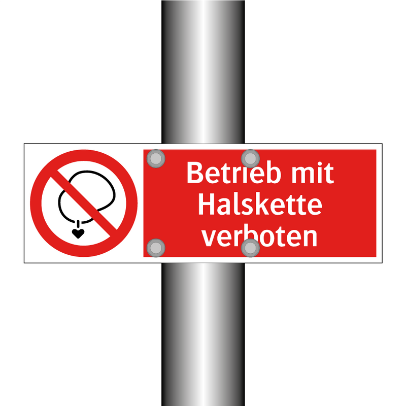 Betrieb mit Halskette verboten