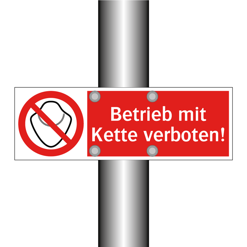Betrieb mit Kette verboten!