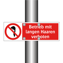 Betrieb mit langen Haaren verboten
