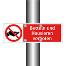 Betteln und Hausieren verboten