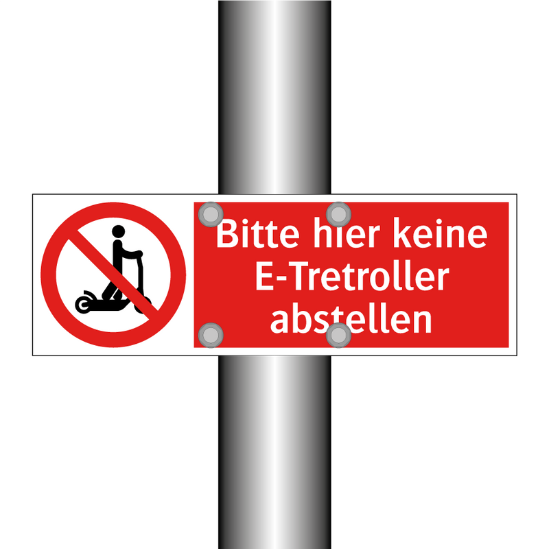 Bitte hier keine E-Tretroller abstellen
