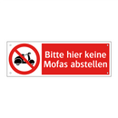 Bitte hier keine Mofas abstellen
