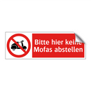 Bitte hier keine Mofas abstellen