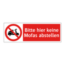Bitte hier keine Mofas abstellen
