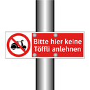 Bitte hier keine Töffli anlehnen