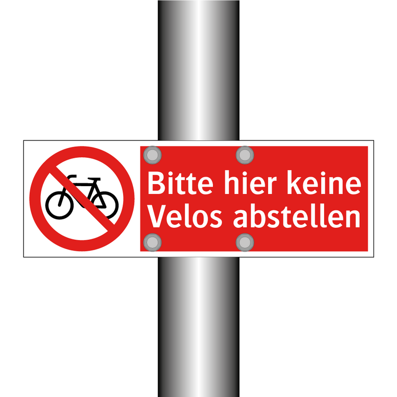 Bitte hier keine Velos abstellen