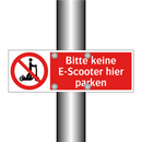 Bitte keine E-Scooter hier parken