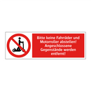 Bitte keine Fahrräder und Motorroller abstellen! Angeschlossene Gegenstände werden entfernt!