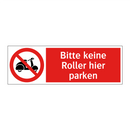 Bitte keine Roller hier parken