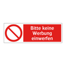 Bitte keine Werbung einwerfen