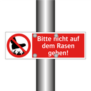 Bitte nicht auf dem Rasen gehen!