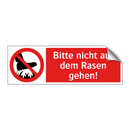 Bitte nicht auf dem Rasen gehen!