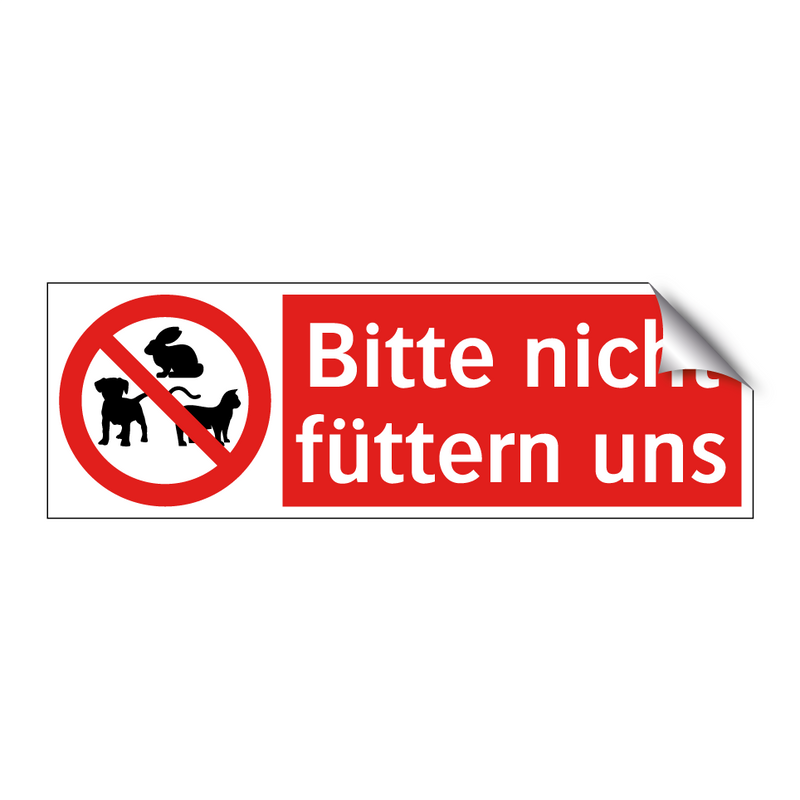Bitte nicht füttern uns