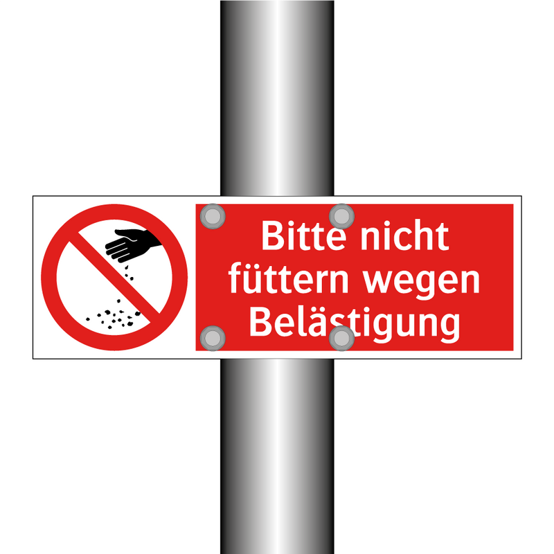 Bitte nicht füttern wegen Belästigung