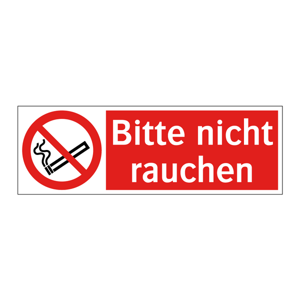 Bitte nicht rauchen