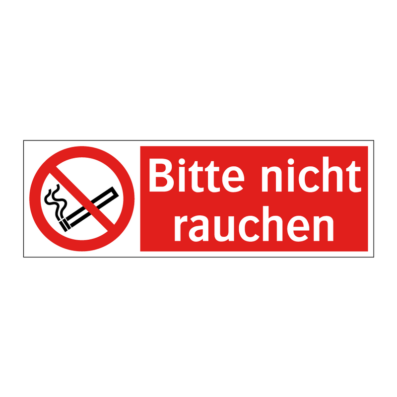 Bitte nicht rauchen