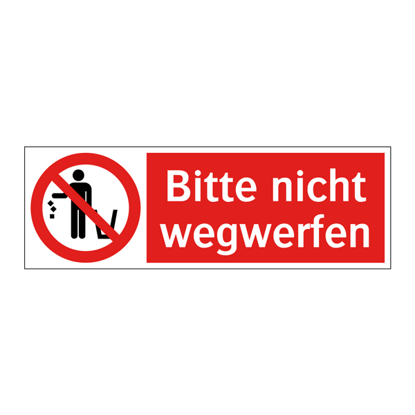 Bitte nicht wegwerfen