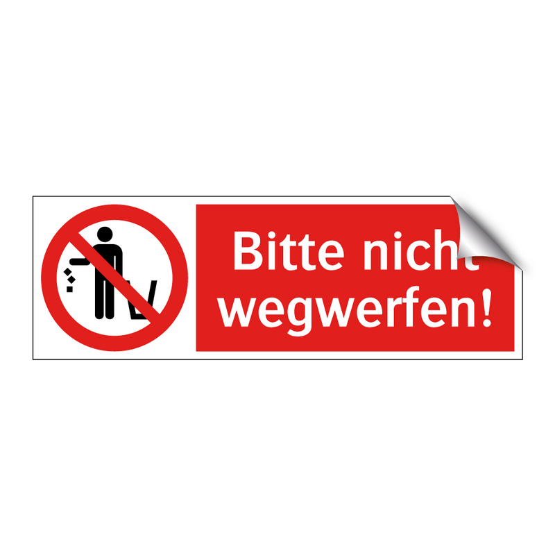 Bitte nicht wegwerfen!