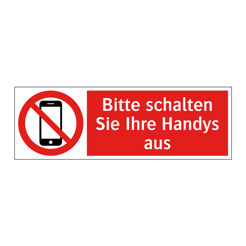 Bitte schalten Sie Ihre Handys aus