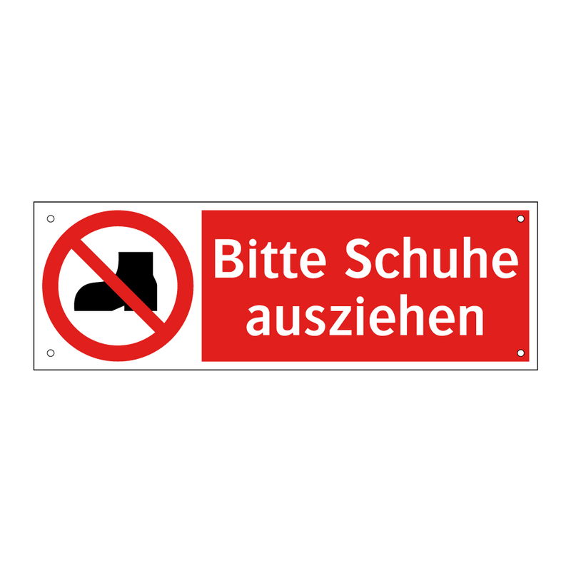 Bitte Schuhe ausziehen