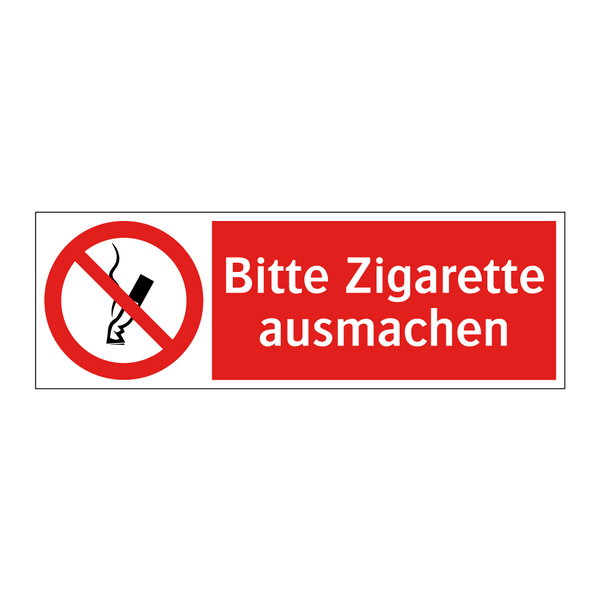 Bitte Zigarette ausmachen