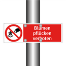 Blumen pflücken verboten