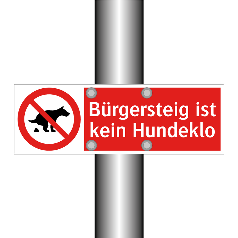 Bürgersteig ist kein Hundeklo