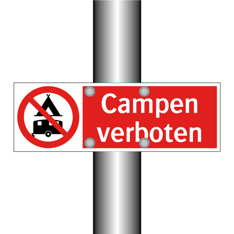 Campen verboten