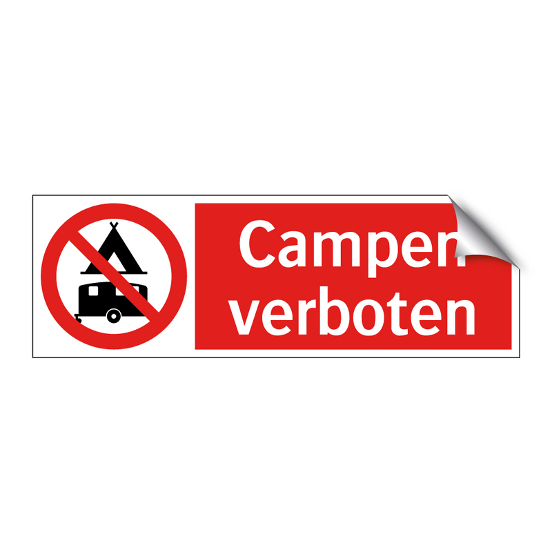 Campen verboten