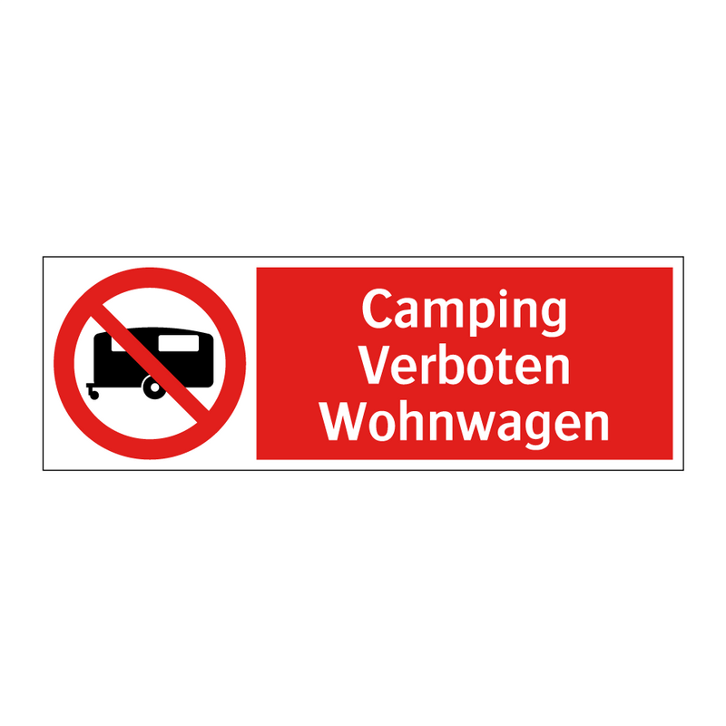 Camping Verboten Wohnwagen