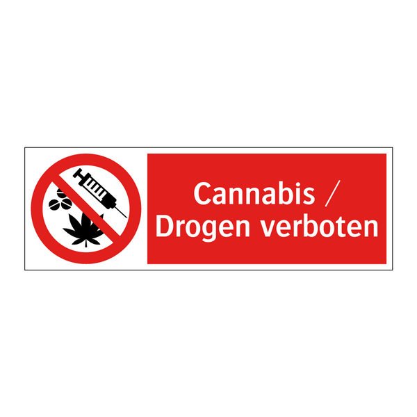 Cannabis / Drogen verboten