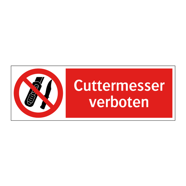 Cuttermesser verboten